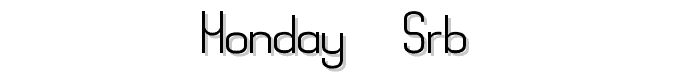 Monday (sRB) font